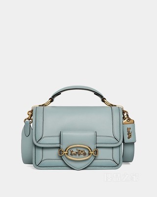 HERO单肩包 黄铜色硬件/粉白色