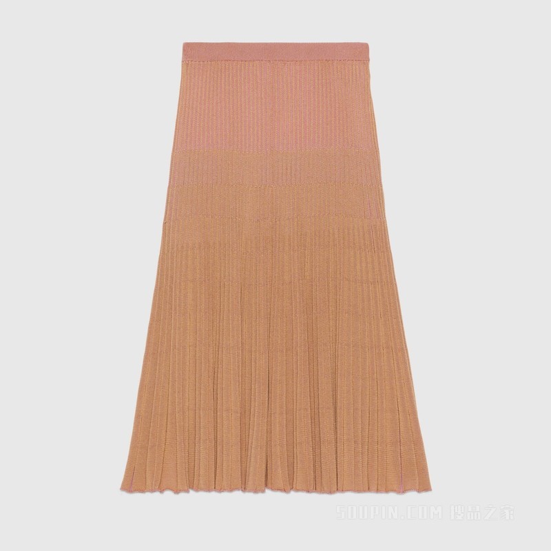 Gucci Lovelight系列棉质粘胶纤维半身裙 粉色