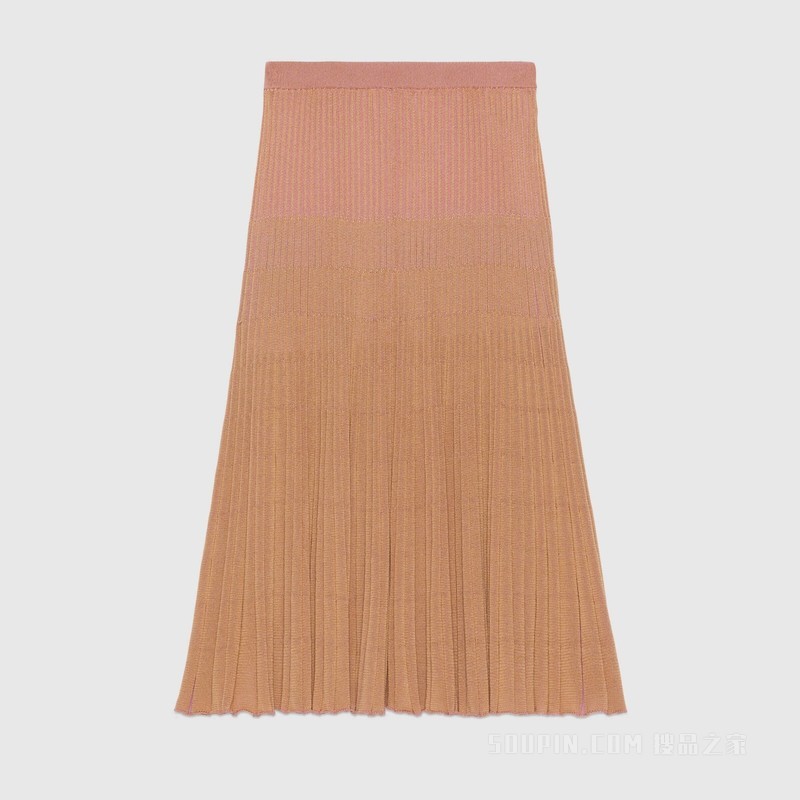 Gucci Lovelight系列棉质粘胶纤维半身裙 粉色