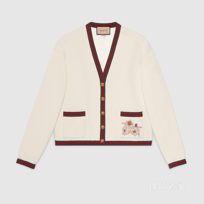 Gucci Lovelight系列棉质开衫 米白色