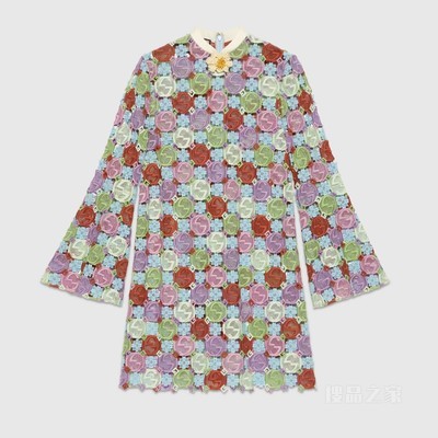 Gucci Lovelight系列互扣式双G绳结编织连衣裙 多色