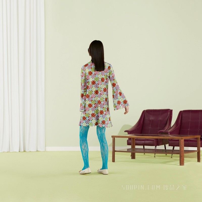 Gucci Lovelight系列互扣式双G绳结编织连衣裙 多色