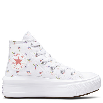 【小童】All Star Move轻便厚底童鞋 童款 白色