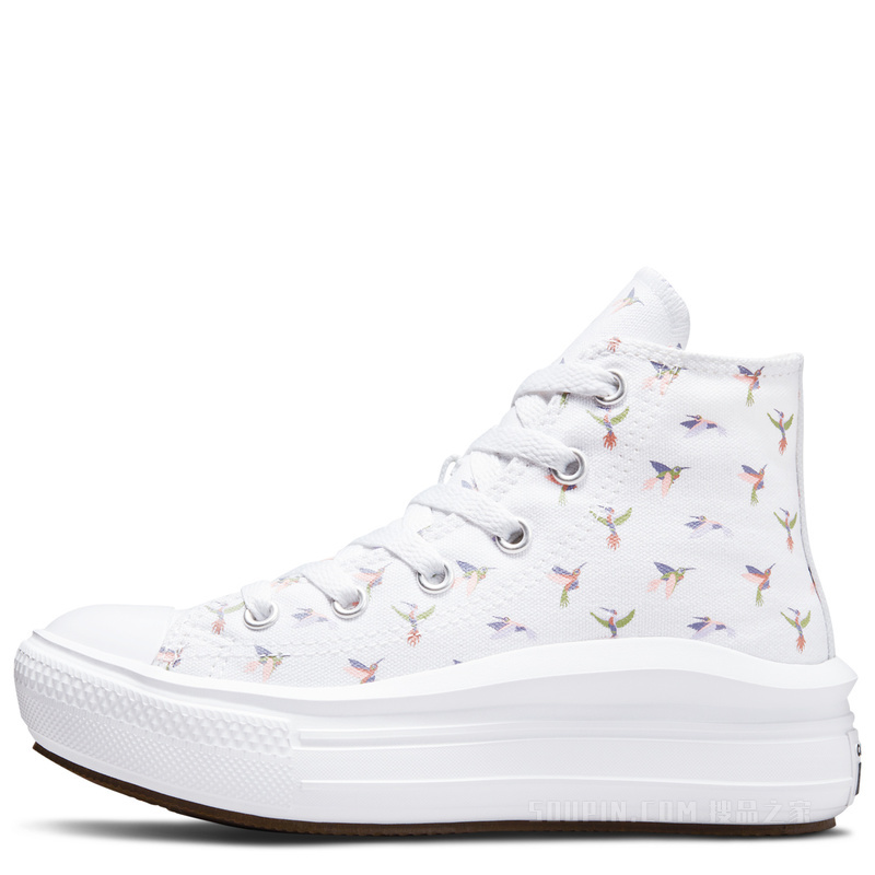 【小童】All Star Move轻便厚底童鞋 童款 白色