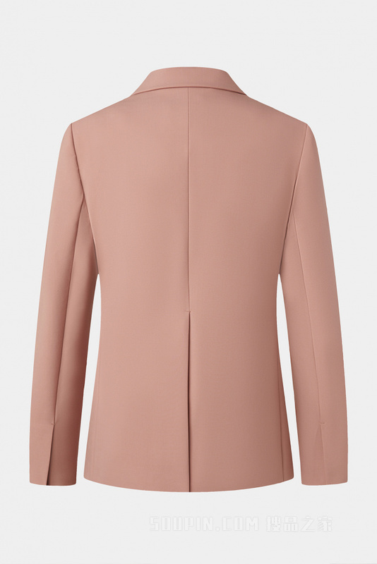 橡木棕极简羊毛西装