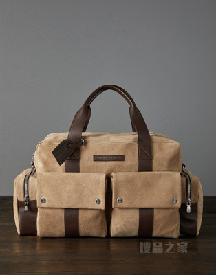 休闲包 麂皮休闲手提旅行袋