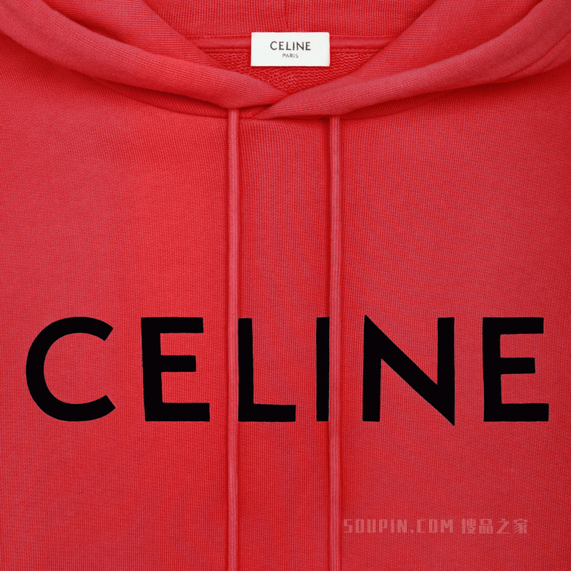 CELINE棉质抓绒宽松连帽衫 26887
