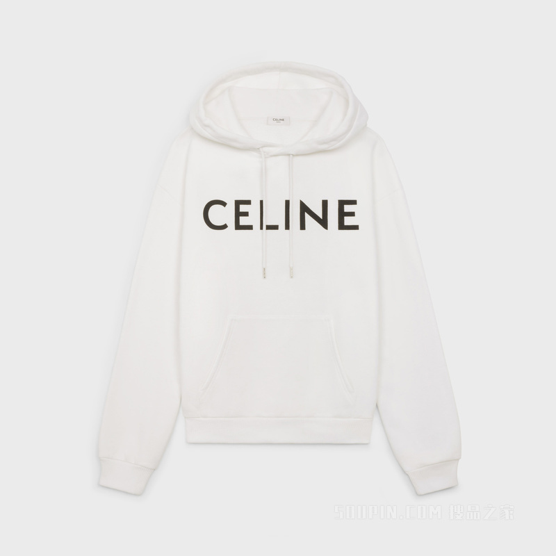 CELINE棉质抓绒宽松连帽衫 26887