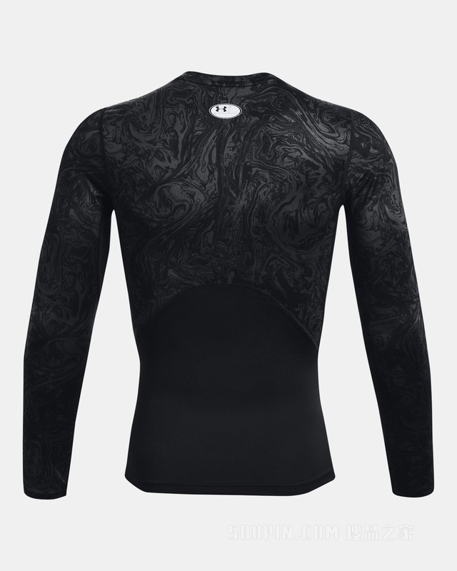 男士HeatGear® Armour印花长袖紧身衣