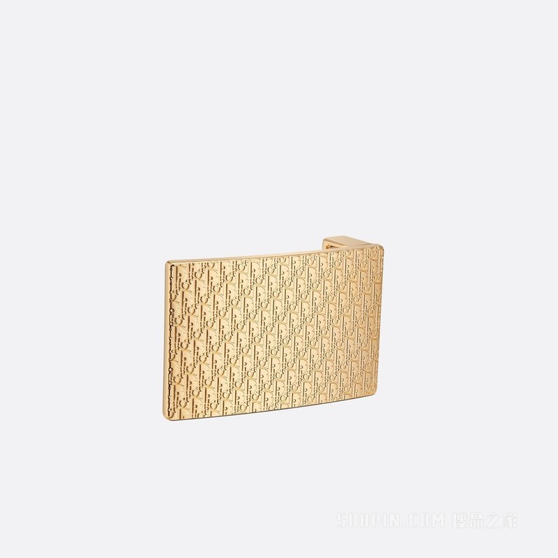 腰带扣 35 毫米金色饰面黄铜 Dior Oblique 图案