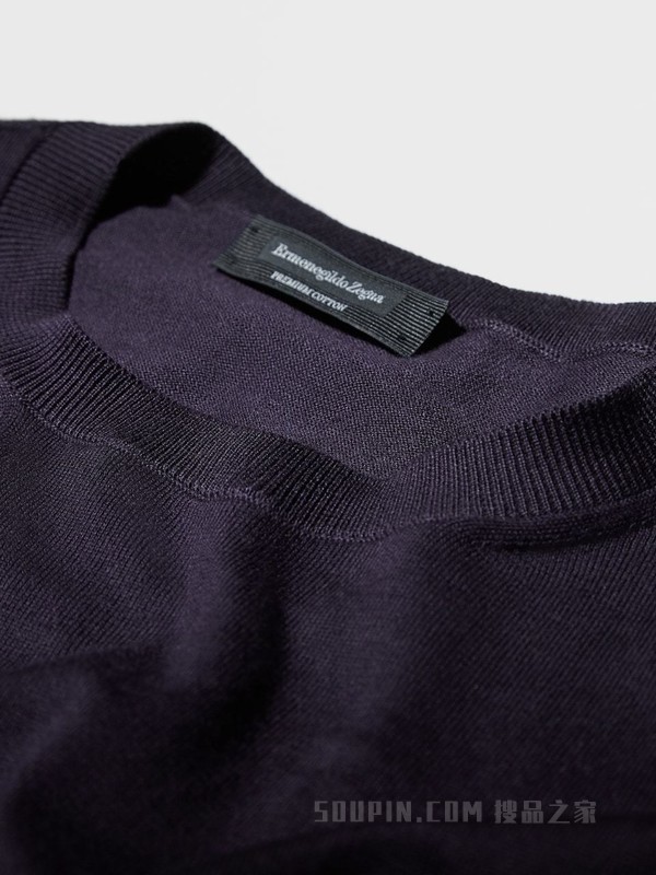 Premium 棉质针织圆领运动衫