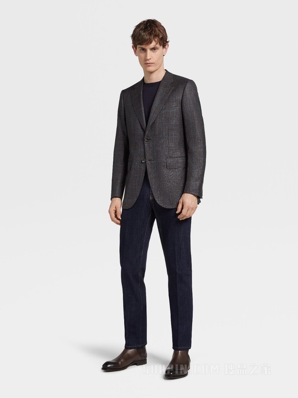 Premium 棉质针织圆领运动衫