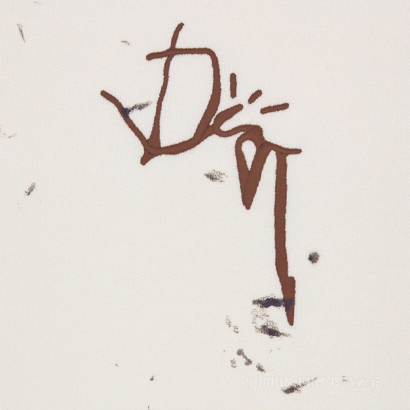 CACTUS JACK DIOR 超大版型卫衣 白色棉质起绒面料