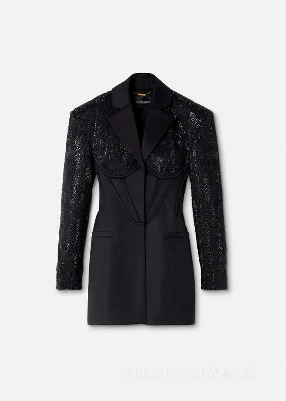 Barocco装饰束腰西装外套