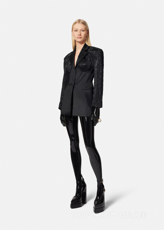 Barocco装饰束腰西装外套