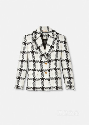 Medusa格纹粗花呢西装外套