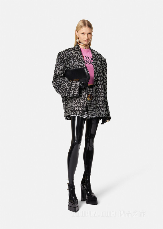 水晶Logo西装外套