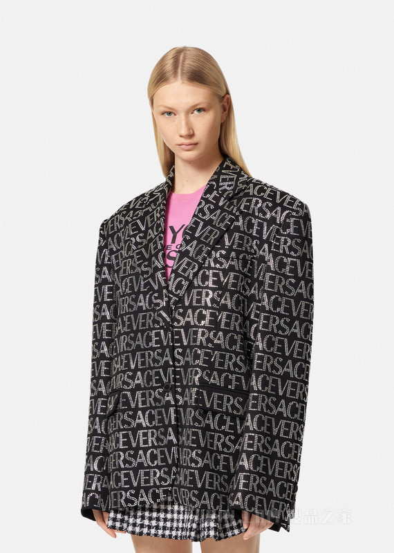 水晶Logo西装外套