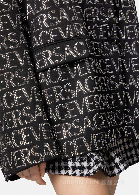 水晶Logo西装外套