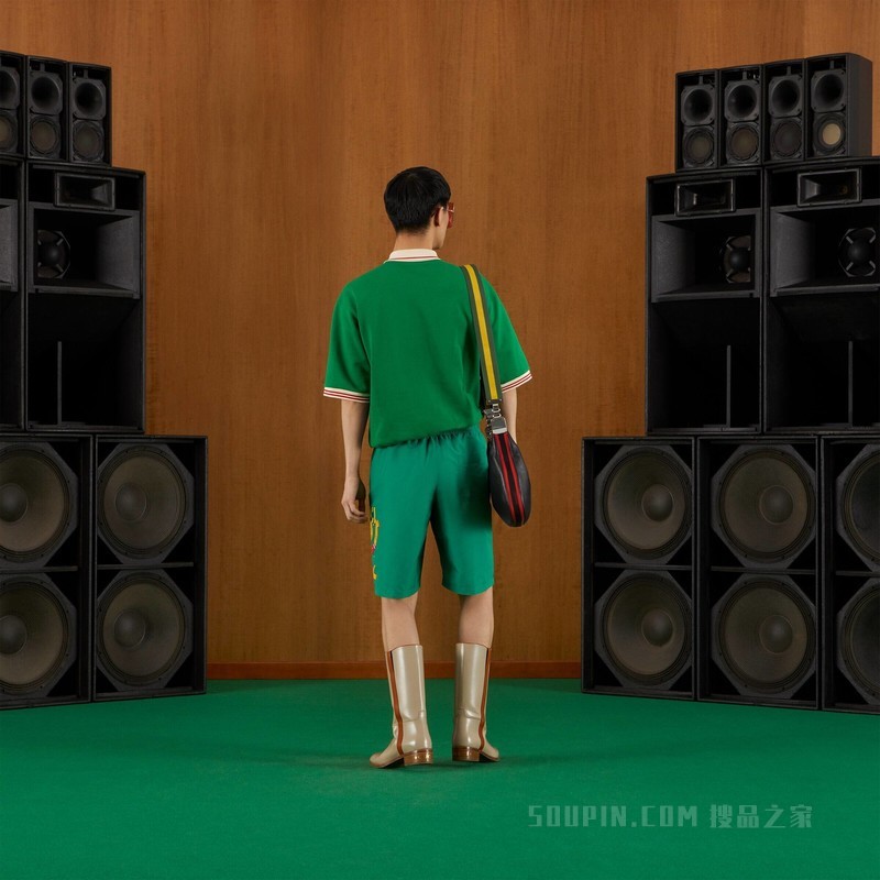 饰贴饰棉质卫衣 绿色