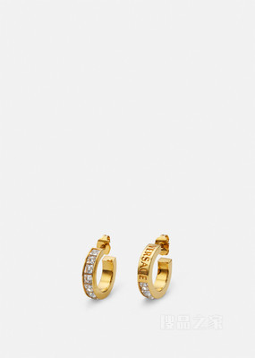 Versace Chain水晶环形耳环