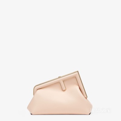 Fendi First小号手袋 浅粉色皮革手袋