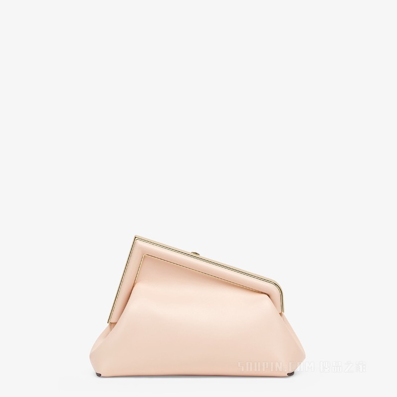 Fendi First小号手袋 浅粉色皮革手袋