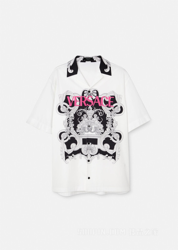 Silver Baroque Logo衬衫