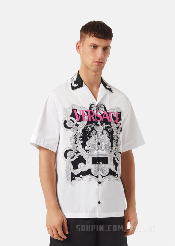 Silver Baroque Logo衬衫