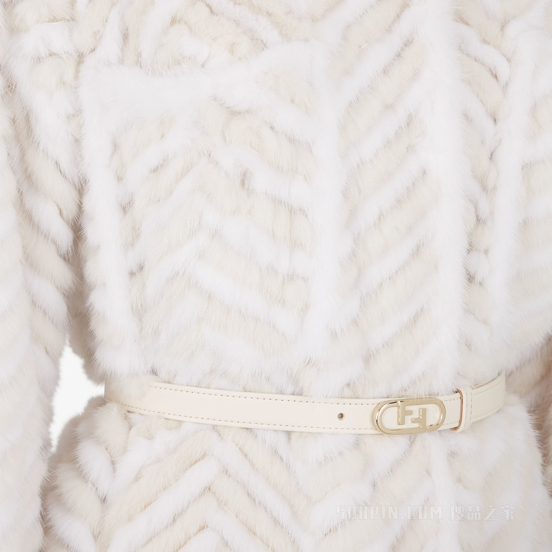 夹克 白色貂毛夹克