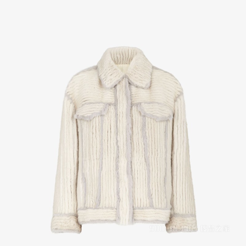 夹克 白色貂皮必选夹克