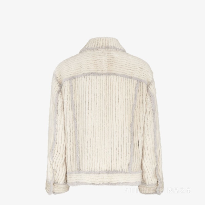 夹克 白色貂皮必选夹克