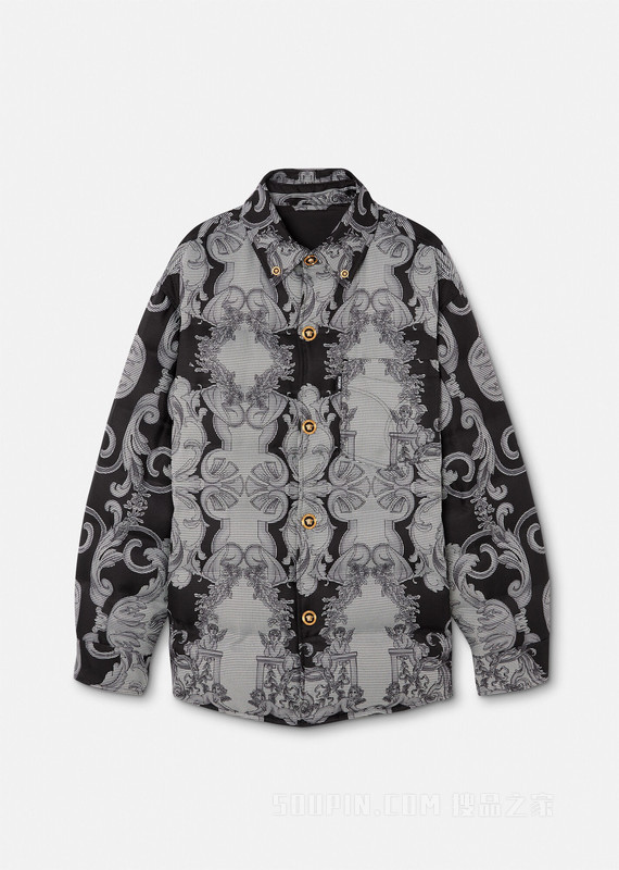 Silver Baroque束腰羽绒夹克