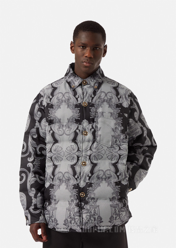 Silver Baroque束腰羽绒夹克