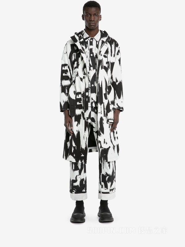 McQueen Graffiti派克大衣