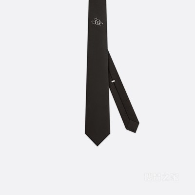 CACTUS JACK DIOR 领带 黑色桑蚕丝