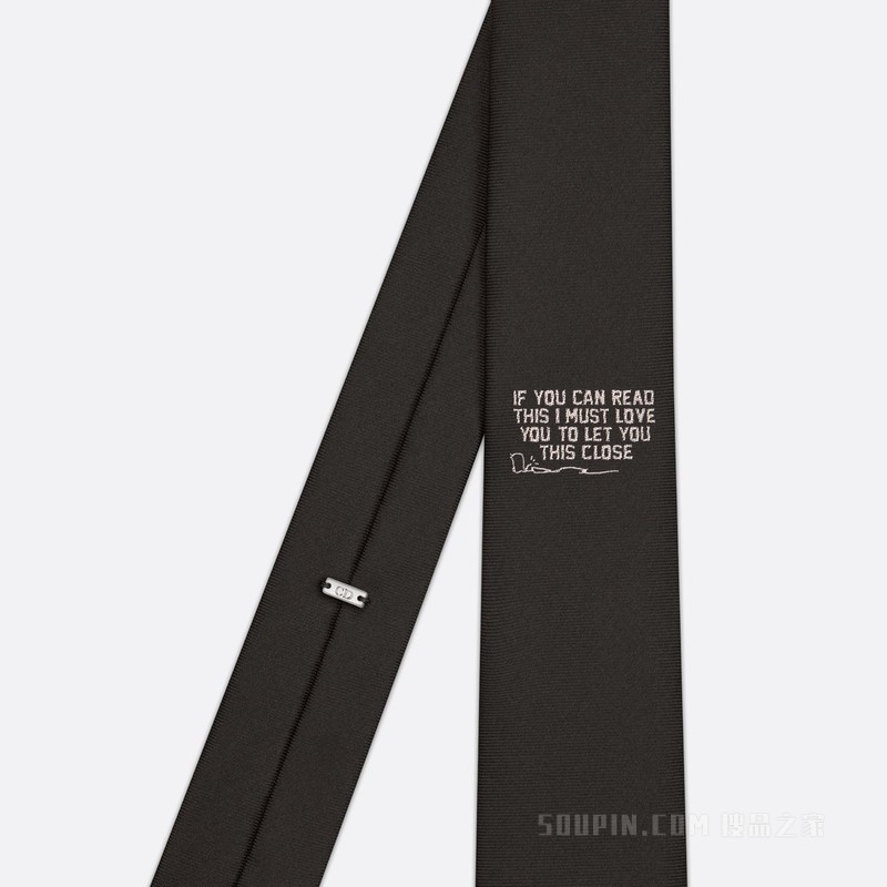 CACTUS JACK DIOR 领带 黑色桑蚕丝
