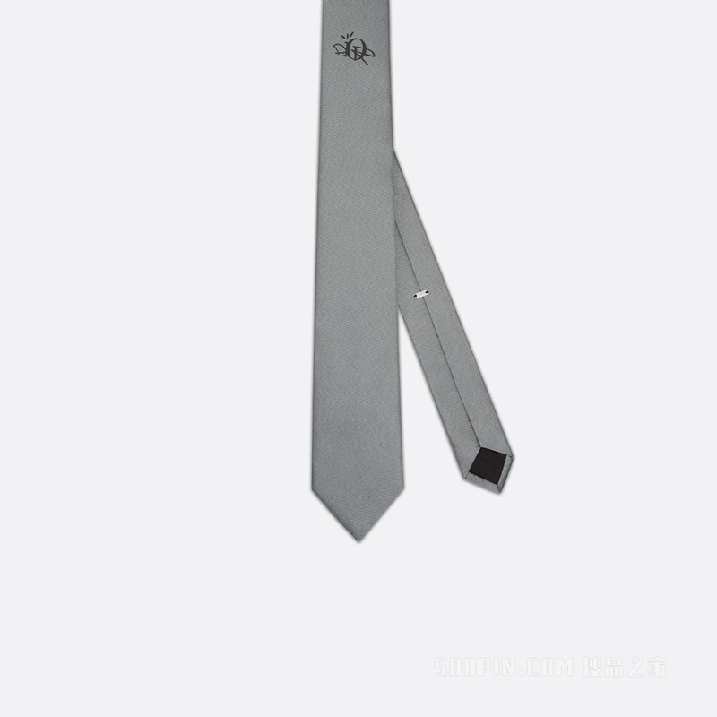 CACTUS JACK DIOR 领带 浅灰色桑蚕丝