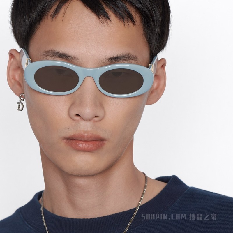 CACTUS JACK DIOR 吊坠项链 银色饰面黄铜, 白色树脂和仿水晶装饰