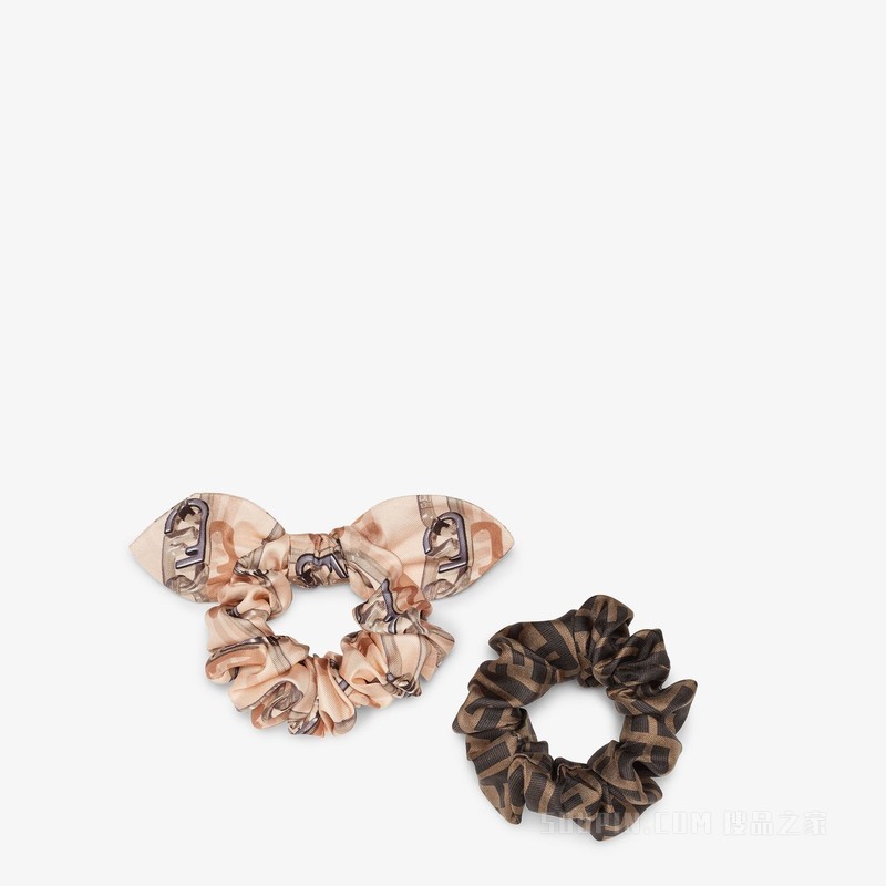 松紧发带 拼色有机桑蚕丝松紧发带双件套