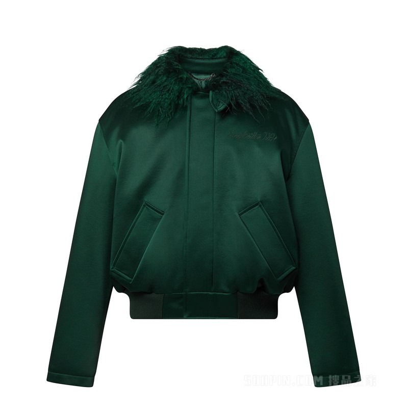 Satin Aviator Blouson