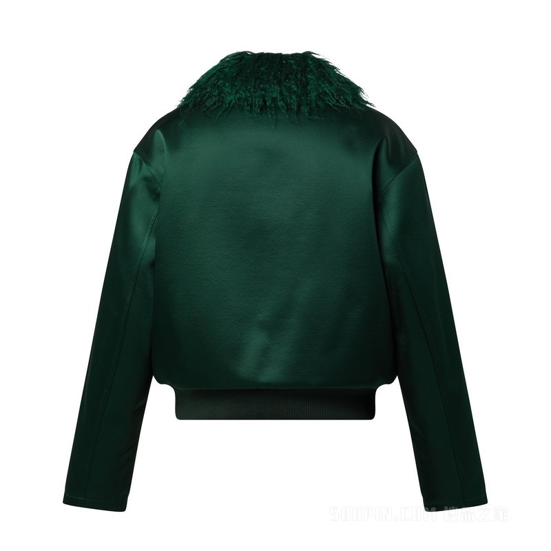 Satin Aviator Blouson