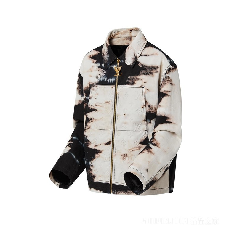 Tie-Dye Workwear Denim Jacket