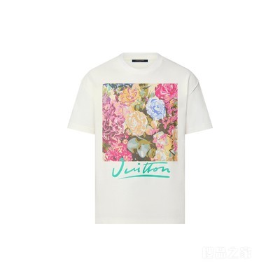 LV 花卉挂毯印花 T 恤