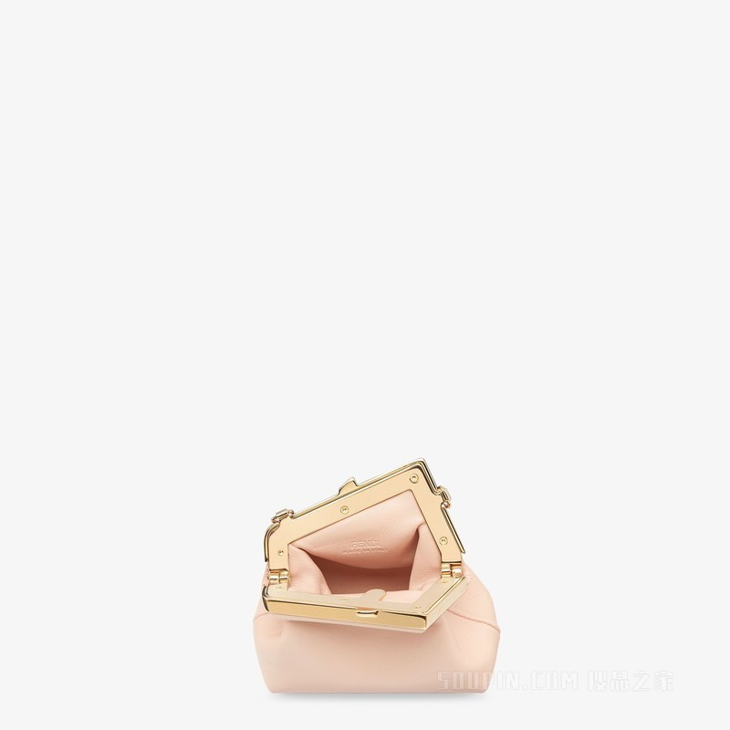 Fendi First吊饰Nano版 浅粉红色纳帕皮革吊饰