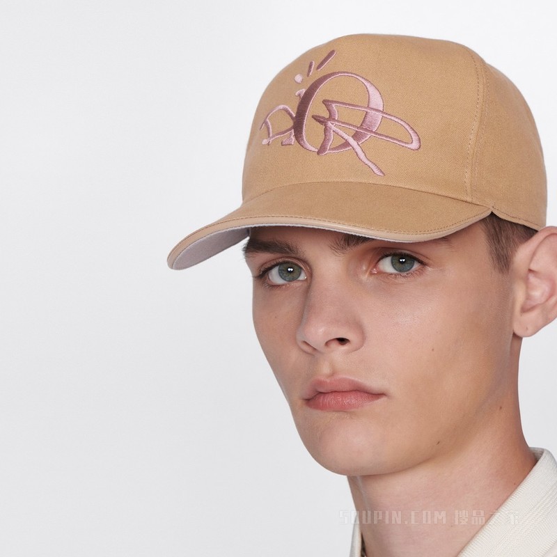 CACTUS JACK DIOR 棒球帽 米色棉质帆布
