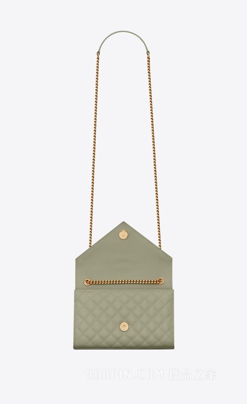 Envelope小号mix matelassé粒面压印皮革链条包