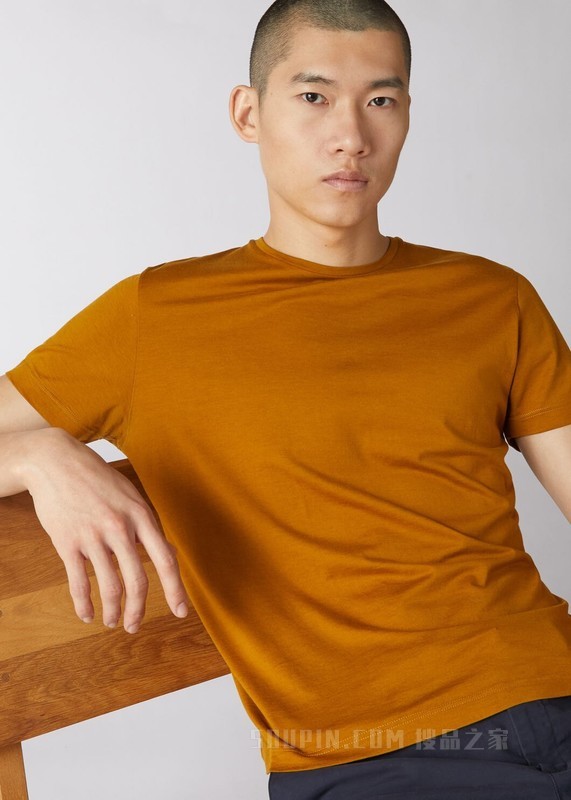 Jersey 短袖 T 恤 棉 , 桑蚕丝
