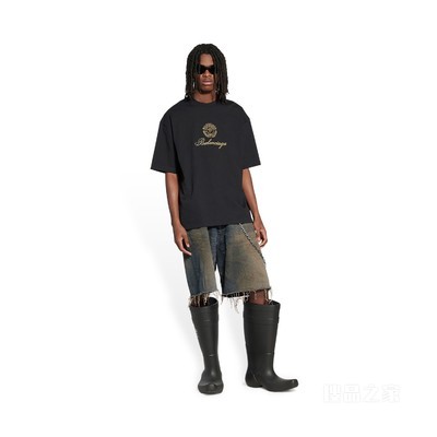 QIXI CREST中等剪裁T恤