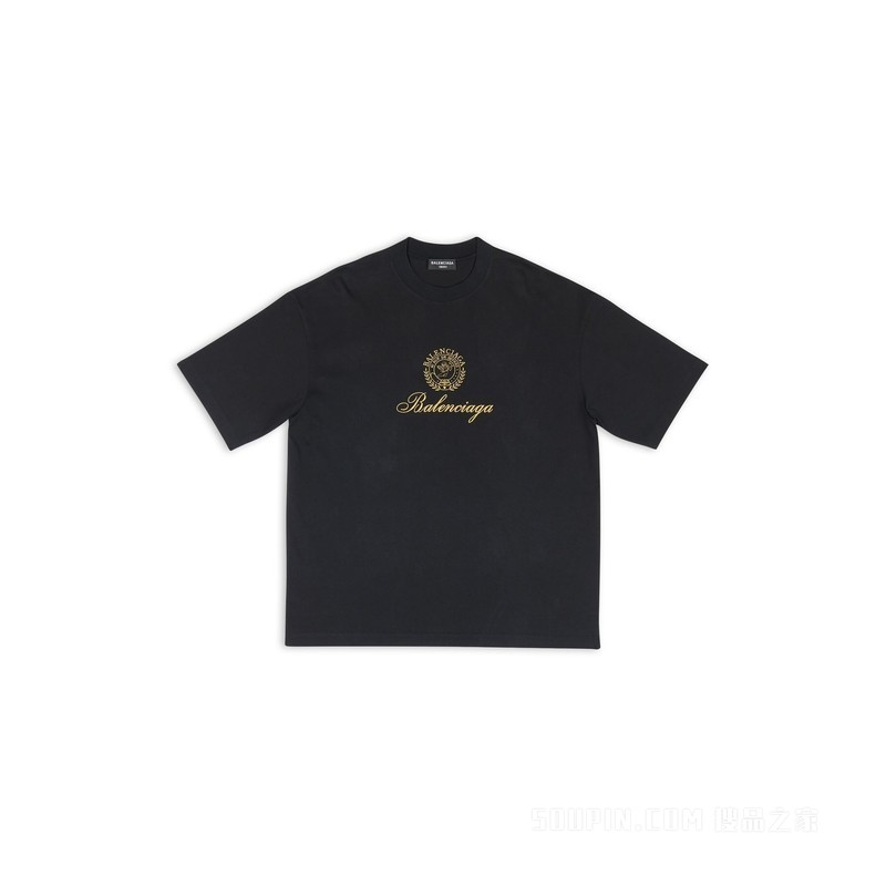 QIXI CREST中等剪裁T恤